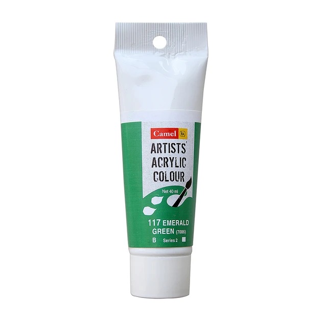 Camel Artist Acrylic Colour 40ml Emerald Green 117