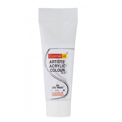 Camel Artist Acrylic Colour 40ml Zinc White 496