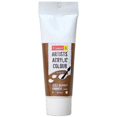 Camel Artist Acrylic Colour 40ml Burnt Umber 032