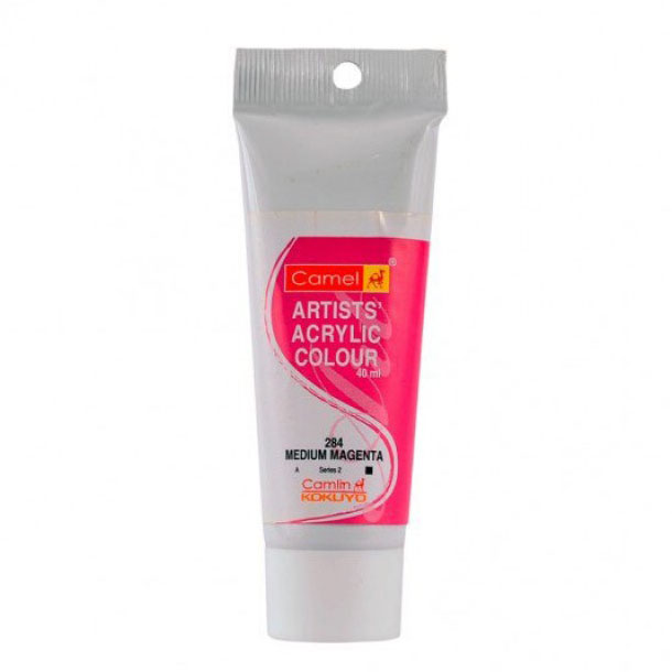 Camel Artist Acrylic Colour 40ml Medium Magenta 284