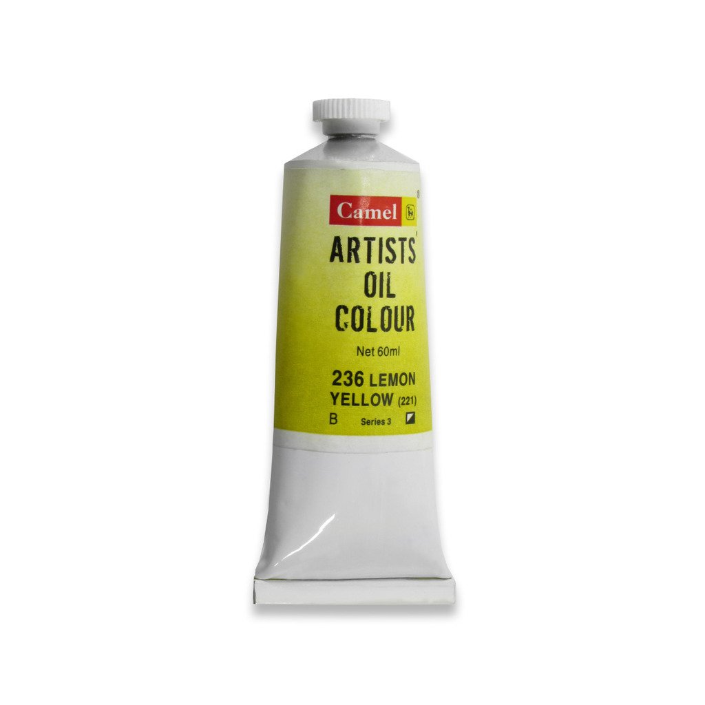 Camel Artist Oil Colour 60ml Lemon Yellow 236