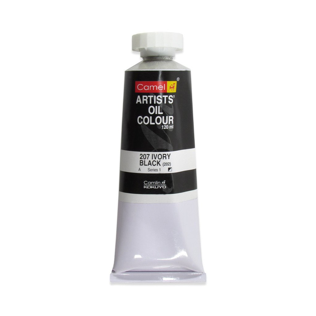 Camel Artist Oil Colour 120ml Ivory Black207