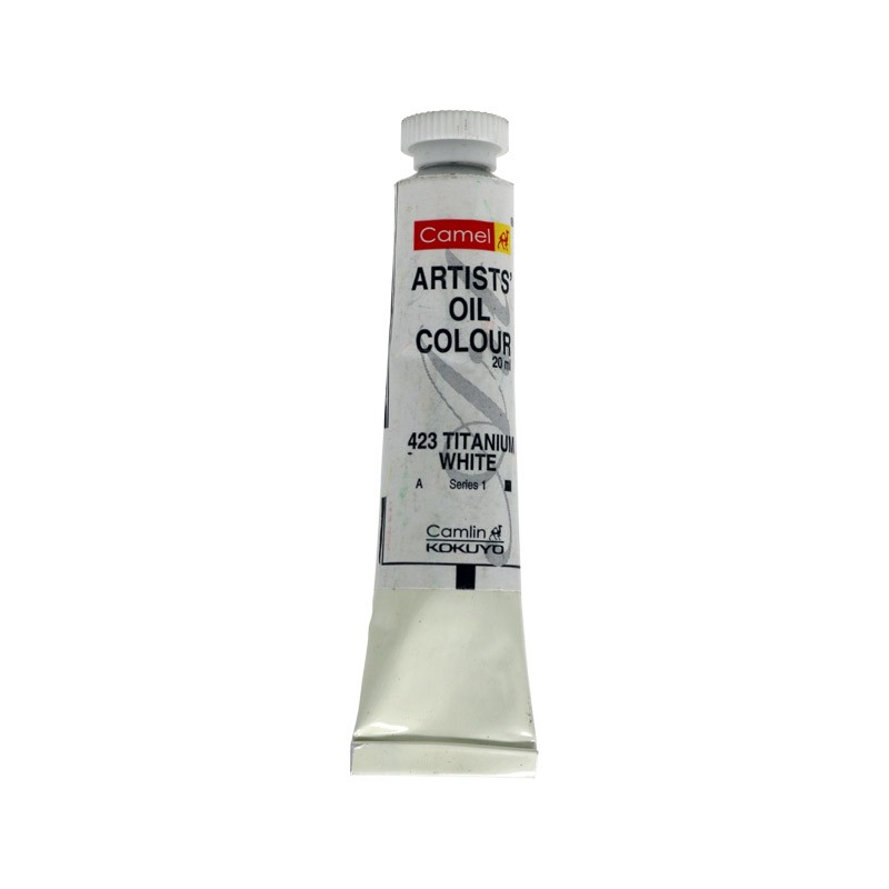 Camel Artist Oil Colour 20ml Titanium White 423