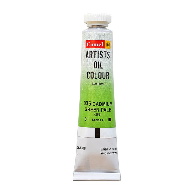 Camel Artist Oil Colour 20ml Cadmium Green Pale 036