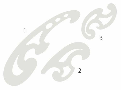 Isomars French Curves - Set of 3