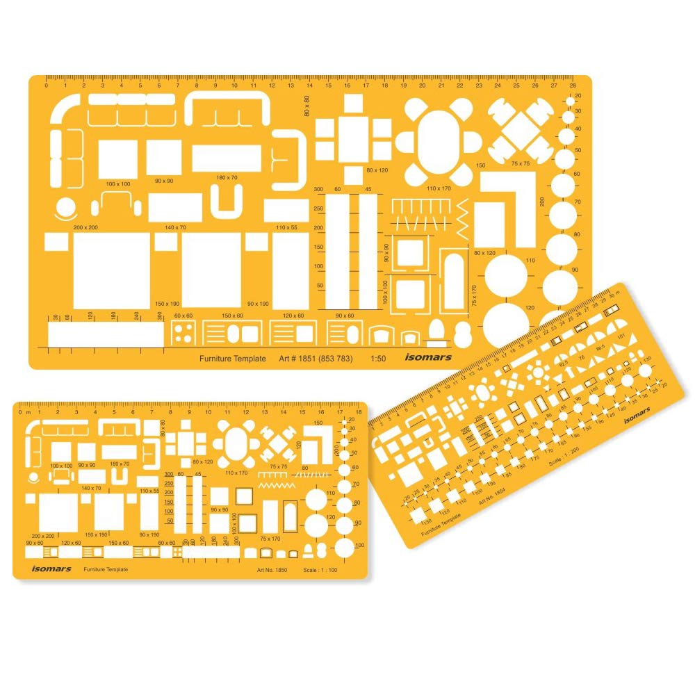 Isomars Furniture Templete 1:200