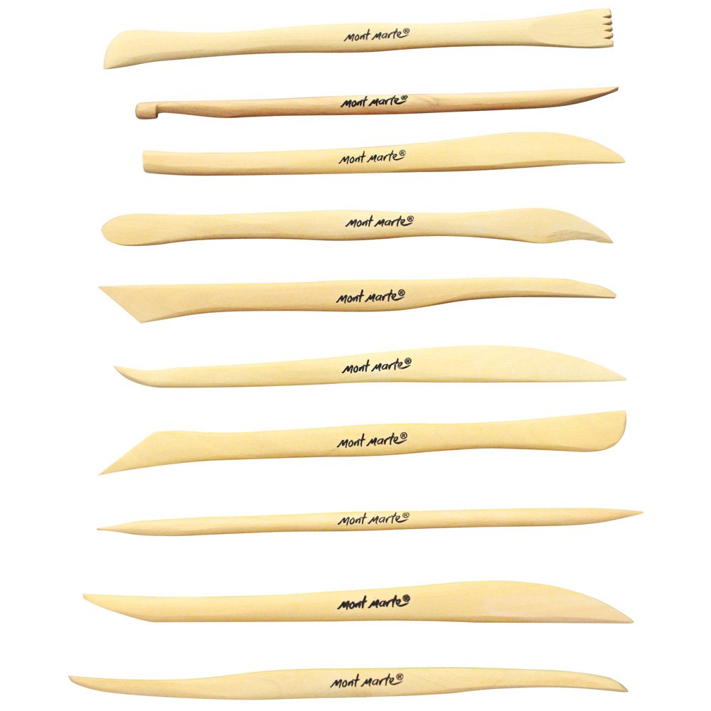 Mont Marte Boxwood Mini Clay Modeling Tools 10 Piece