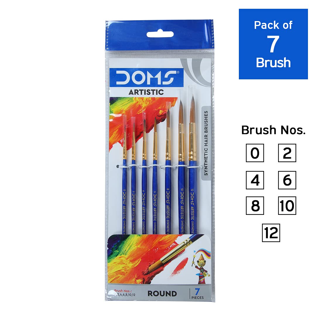 Foska NO.7 Flat Hog Paint Brush – ABC0221 – Stationery supplier