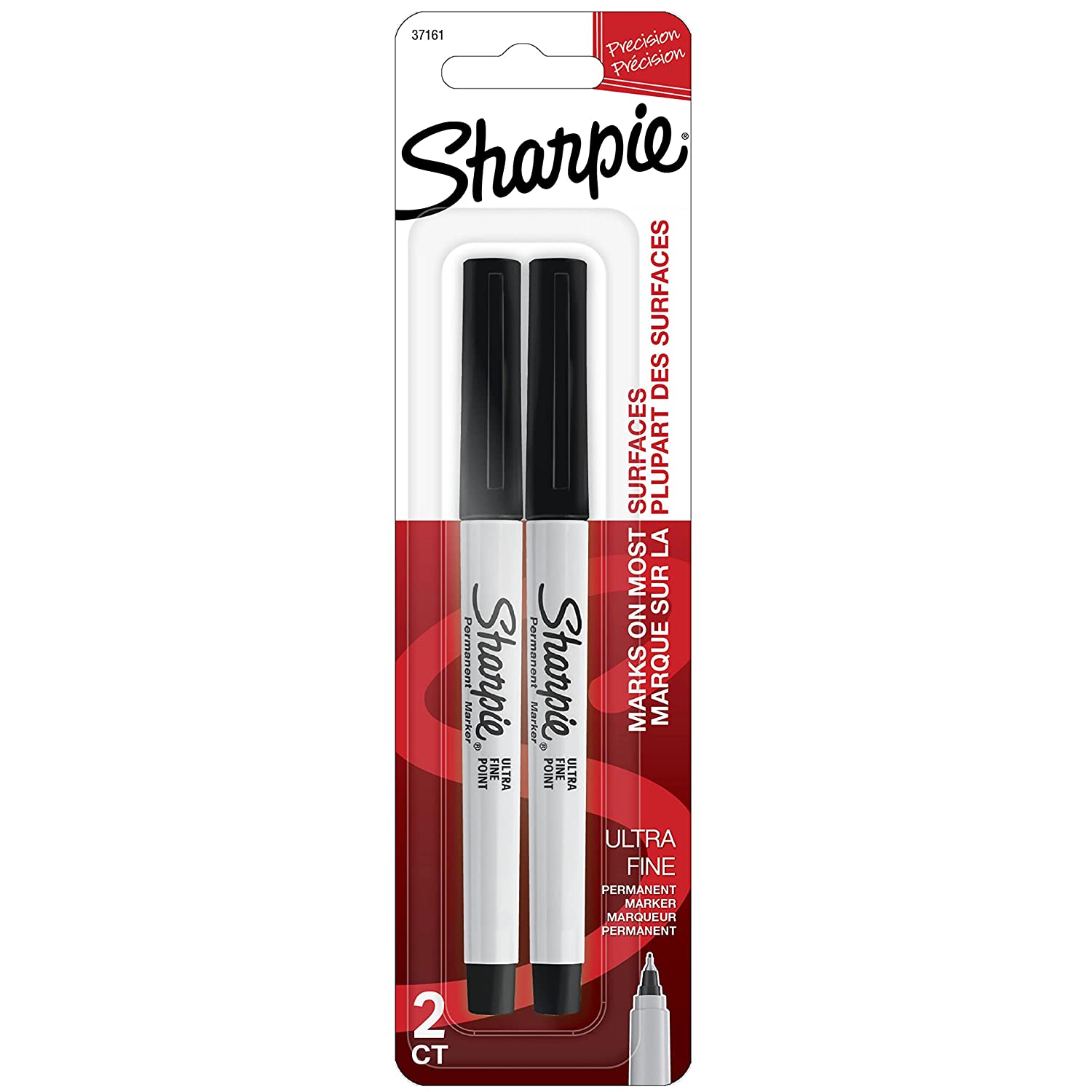 Sharpie Ultra Fine Point Permanent Markers, Black Ink, Resists Fading and Water (37161)