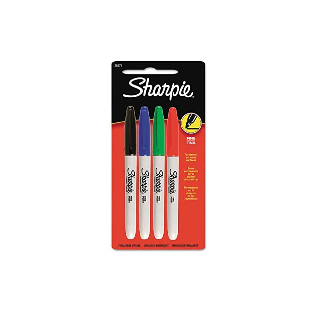 Sharpie Marker Fine 4Pieces - 30174PP