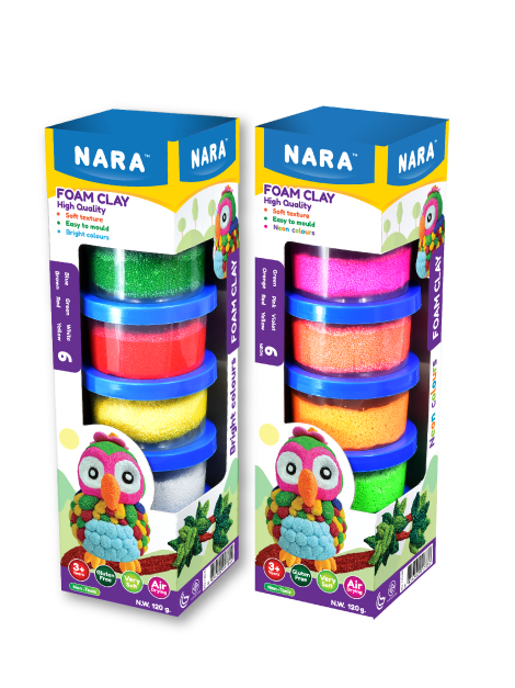 Nara Foam Clay 6 colour 120g FO-120-6N