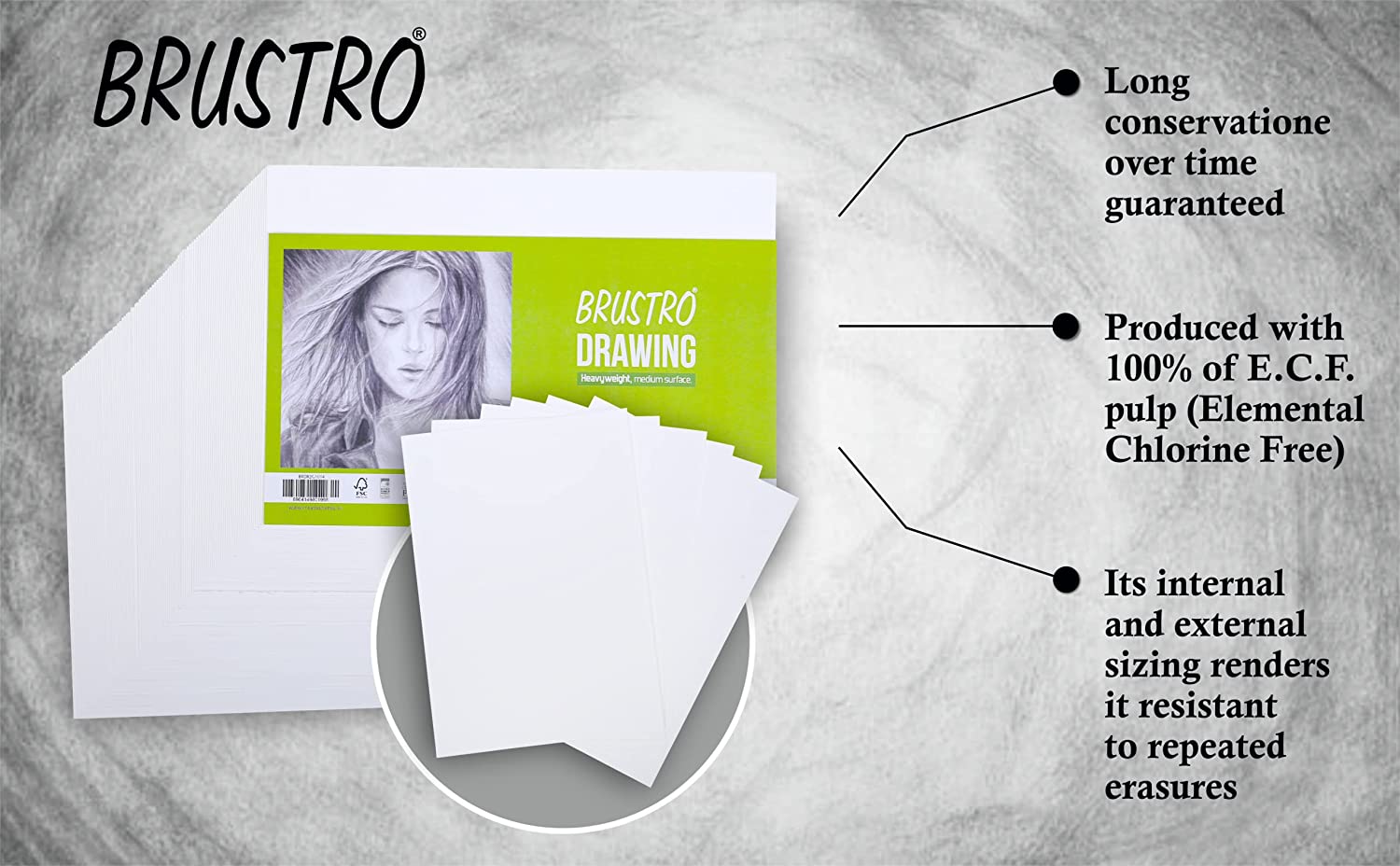 Brustro Sketching and Drawing Papers 200 GSM A5, 32 + 8 Free Sheets