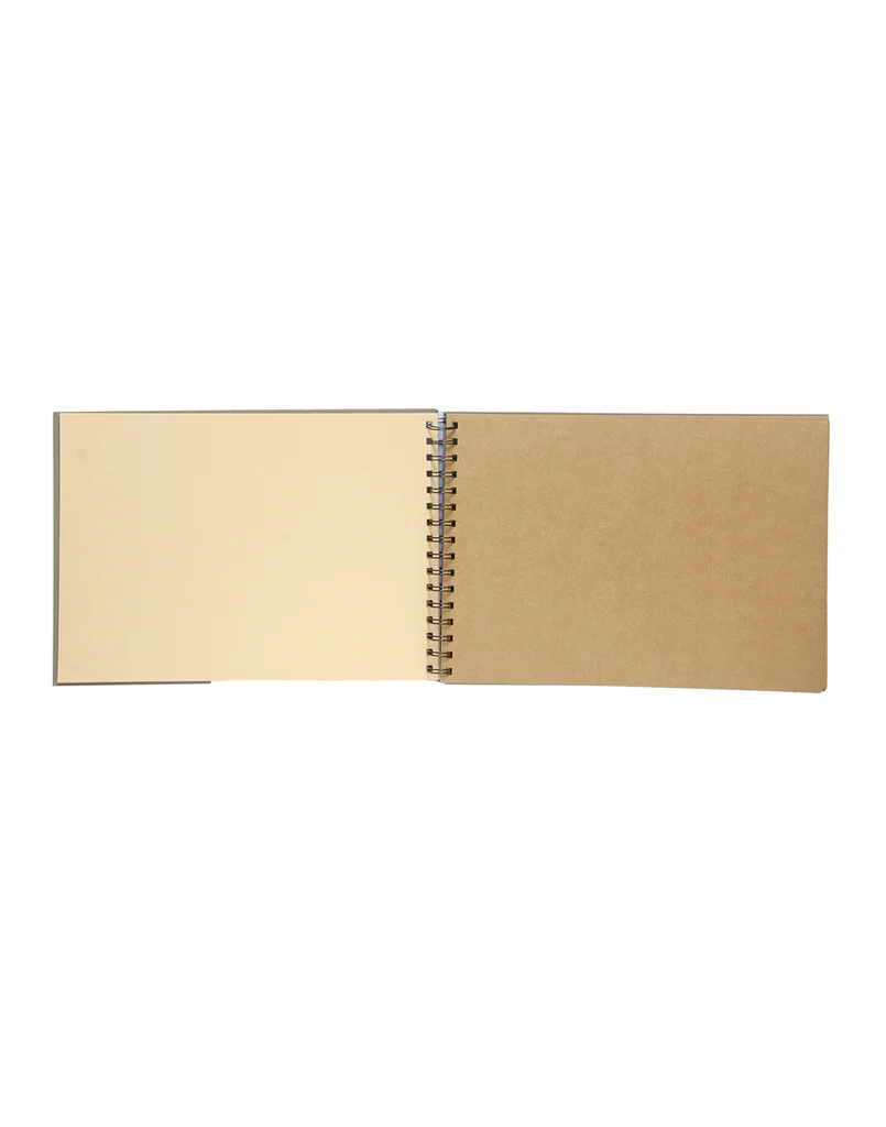 SQUARE - METAL SPIRAL SKETCHBOOK - 180GSM - (21 x 21)cm - LARGE