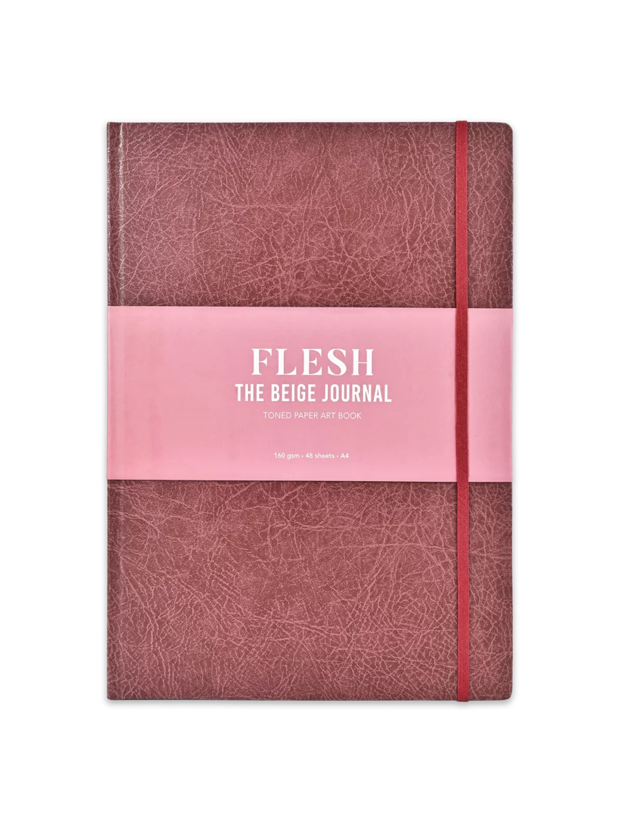 Scholar160 GSM Flesh - The Beige Paper Journal (48 Sheets, 160 GSM Beige Tone Paper) (A5)