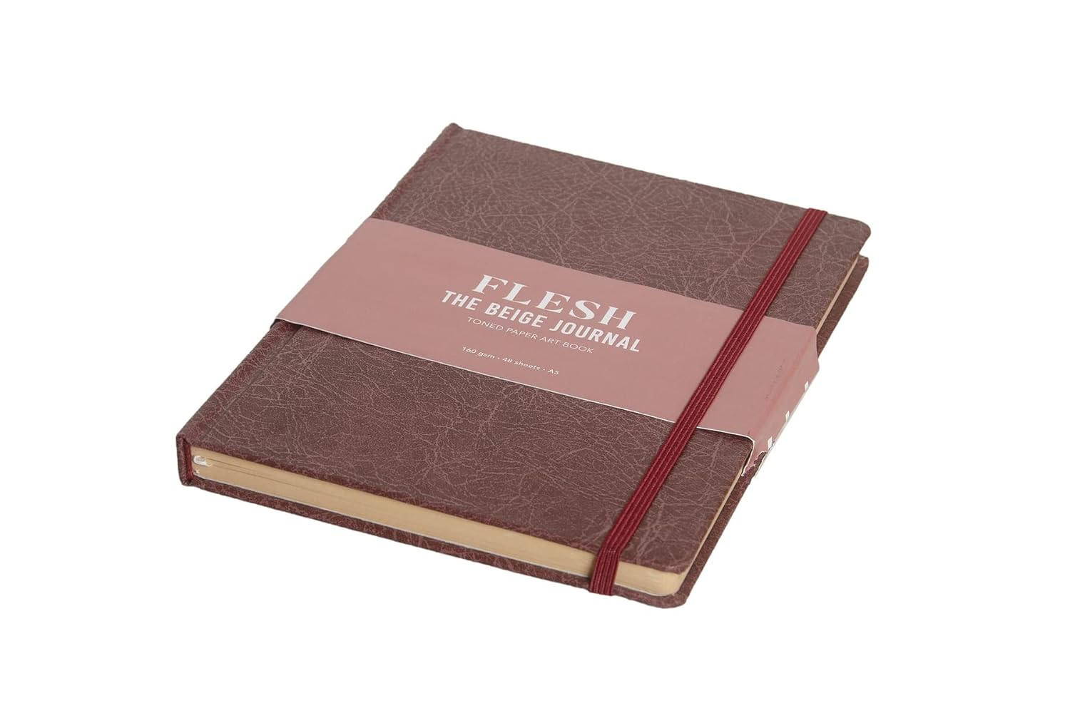 Scholar160 GSM Flesh - The Beige Paper Journal (48 Sheets, 160 GSM Beige Tone Paper) (A5)