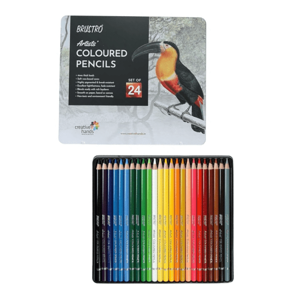 Brustro Artists Colour Pencil Set of 72 (Tin Box)