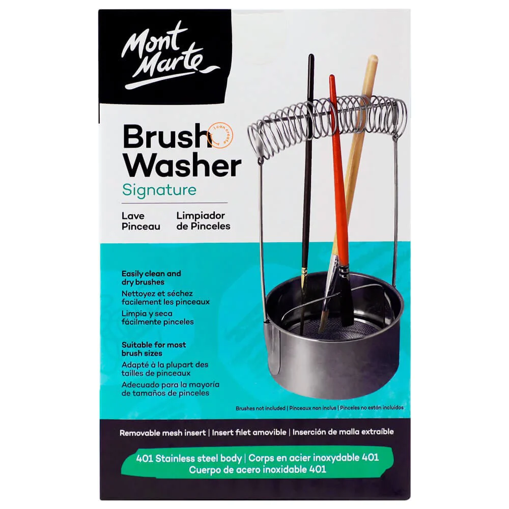Mont Marte Brush Washer, Stainless Steel