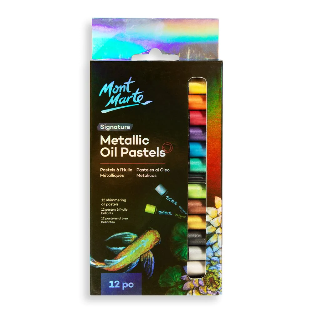 Mont Marte Metallic Oil Pastels Signature 12pc``