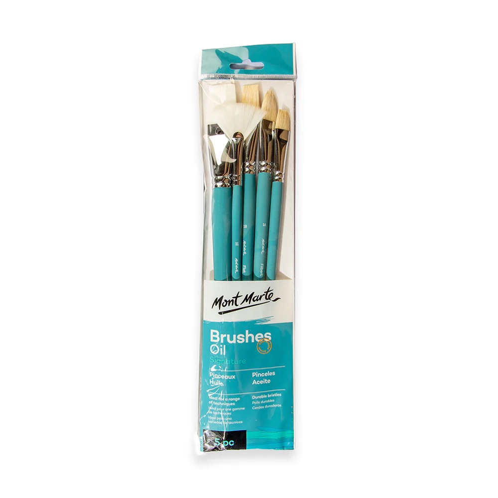 Mont Marte Oil Brushes Signature 5pc