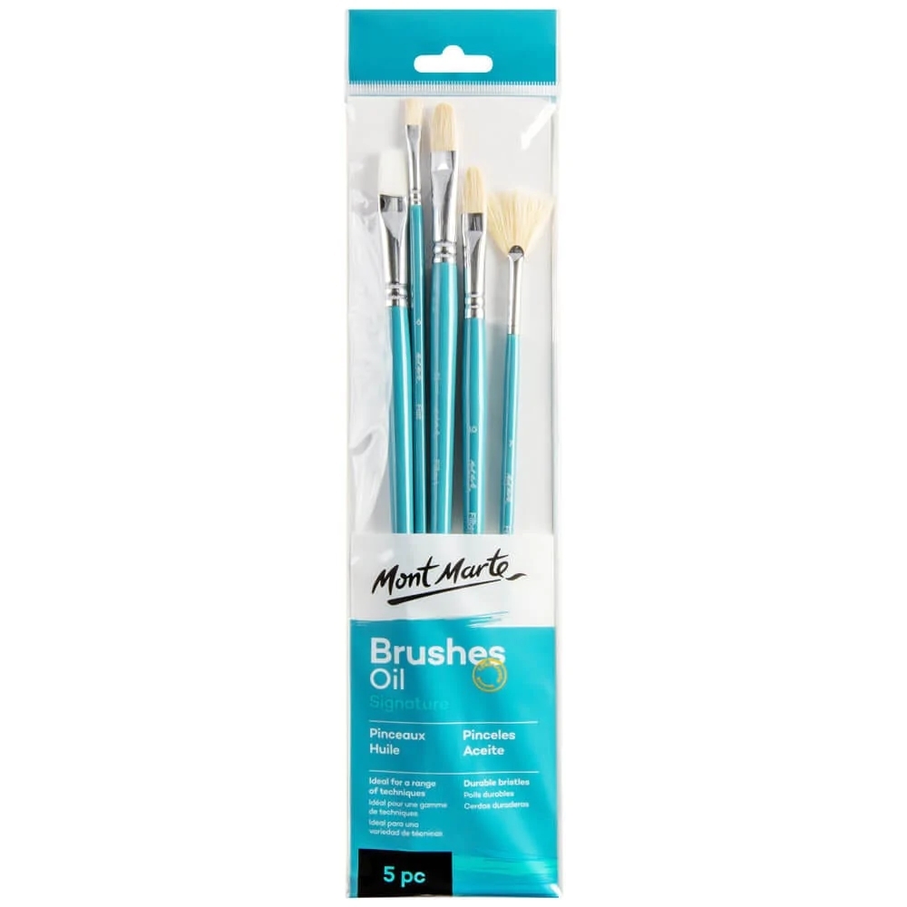 Gouache Paintbrush Set - Mont Marte Signature  Gouache paint set,  Paintbrush set, Oil paint brushes