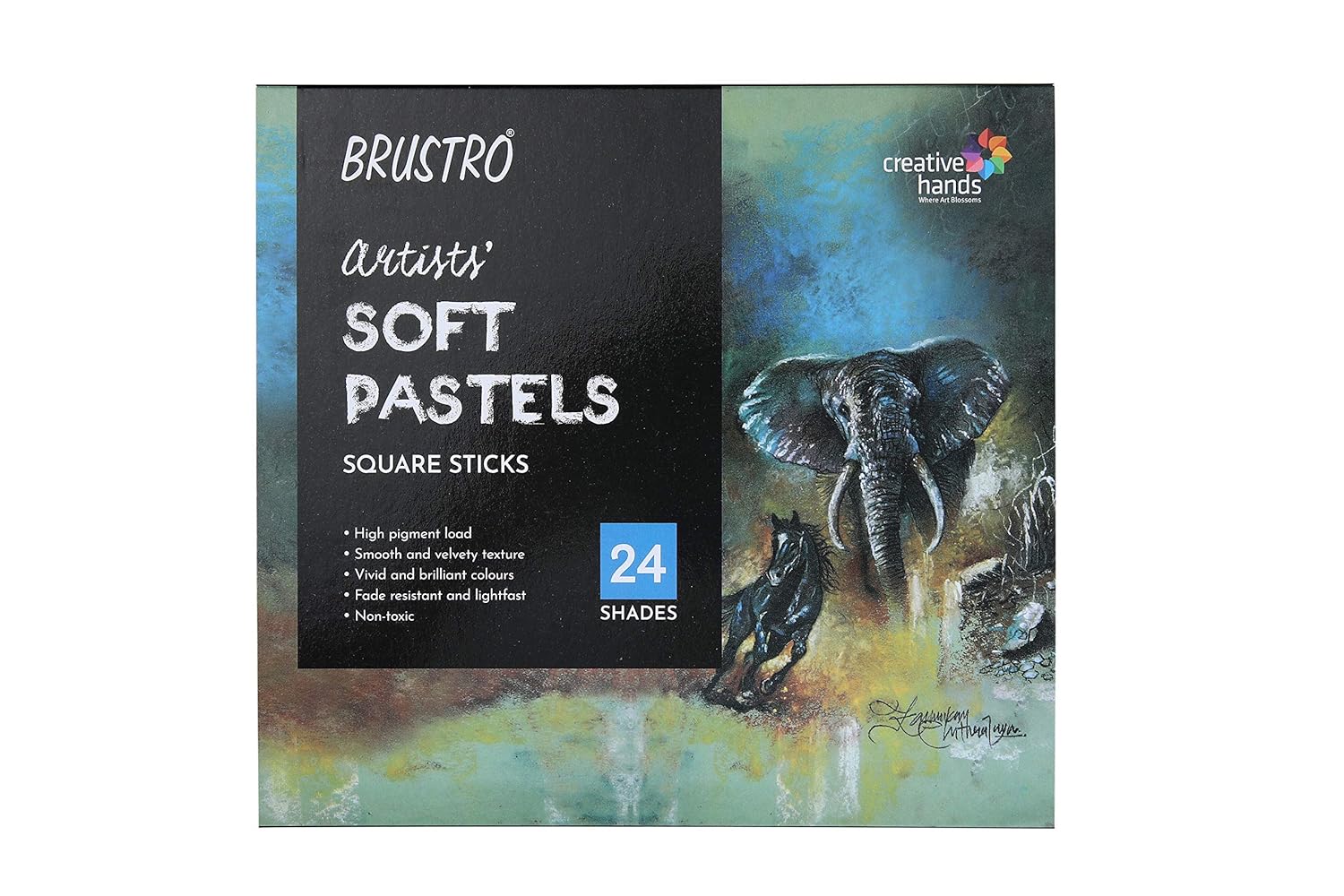 BRUSTRO Artists Soft Pastels Set of 24