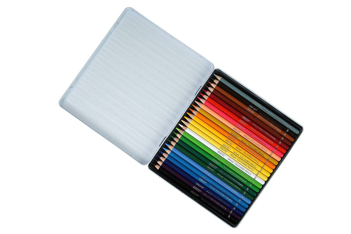 BRUSTRO Artists Coloured Pencil Set of 24 (in Elegant tin Box)