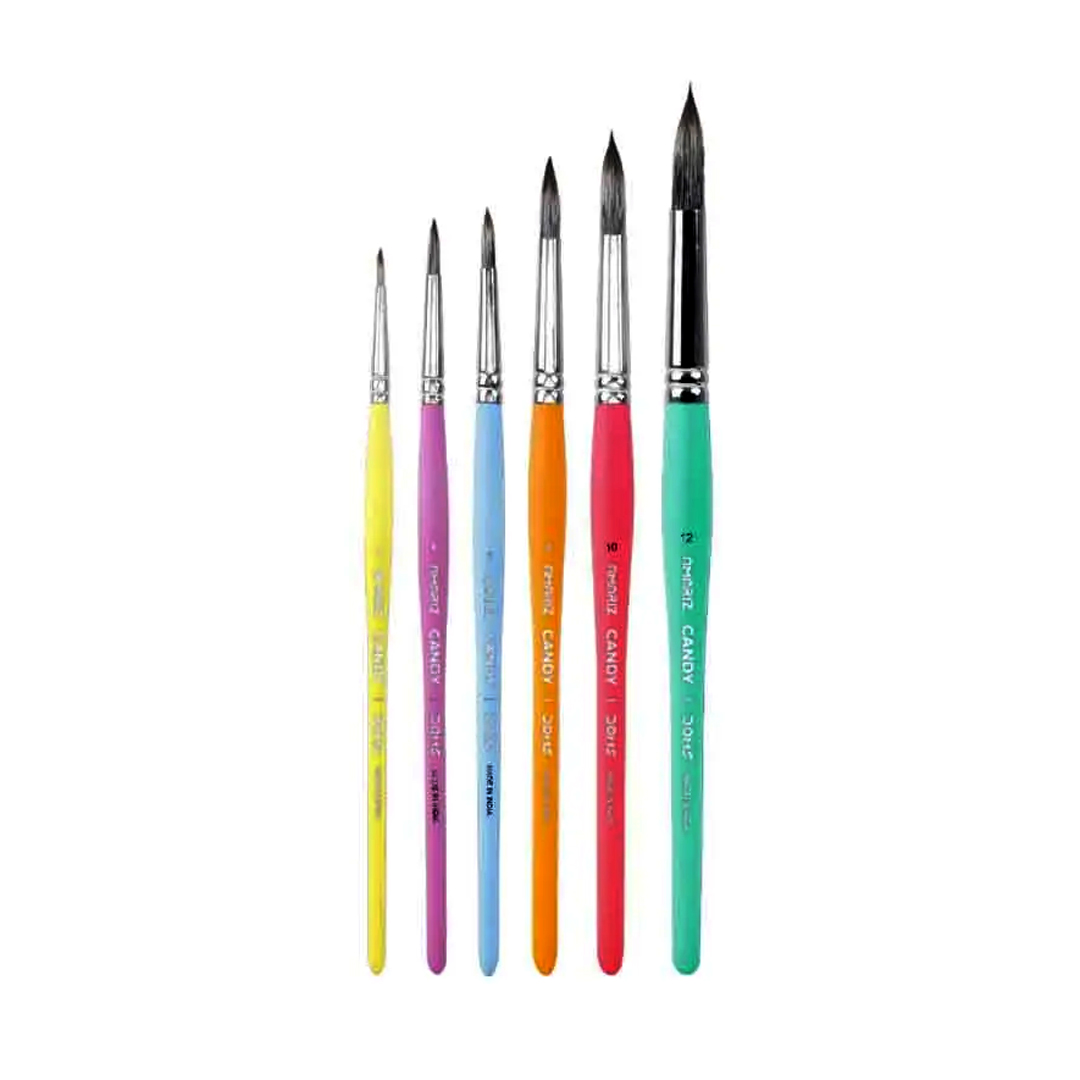 DOMS Amariz Candy Artist???s Round Brushes-Set