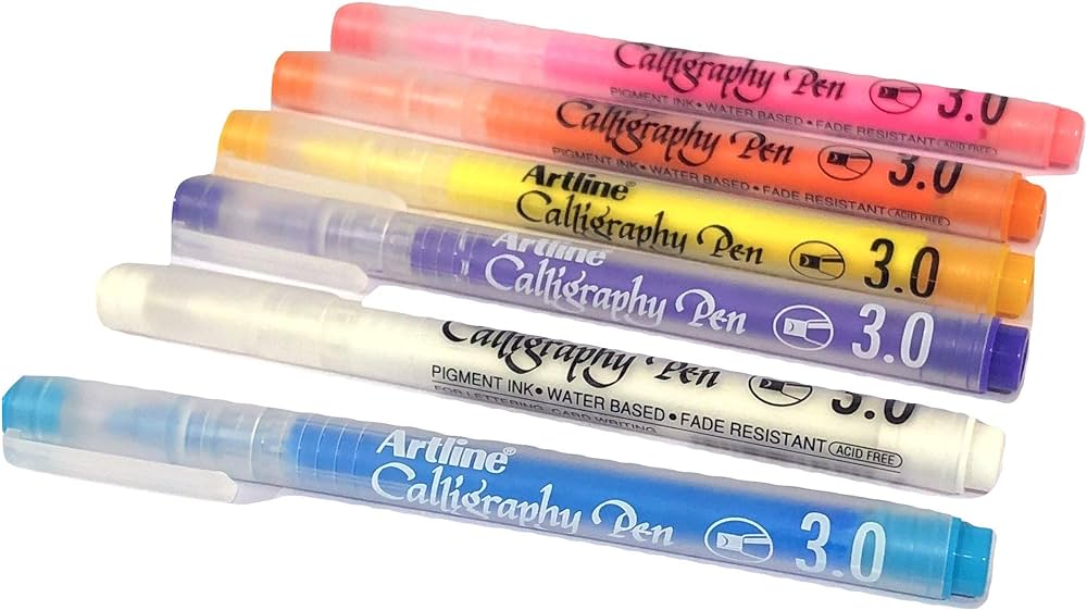 Artline Pastel Calligraphy Pen 3.0Mm Pastel (All Colour Loose)