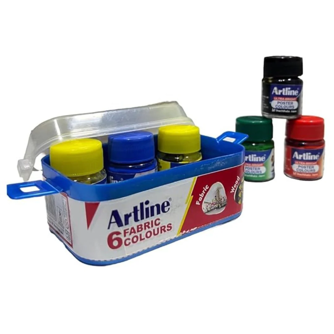 Artline Assorted Fabric Colors 6 set