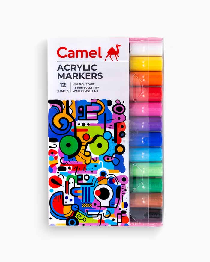 Camel Acrylic Markers 12 Shades
