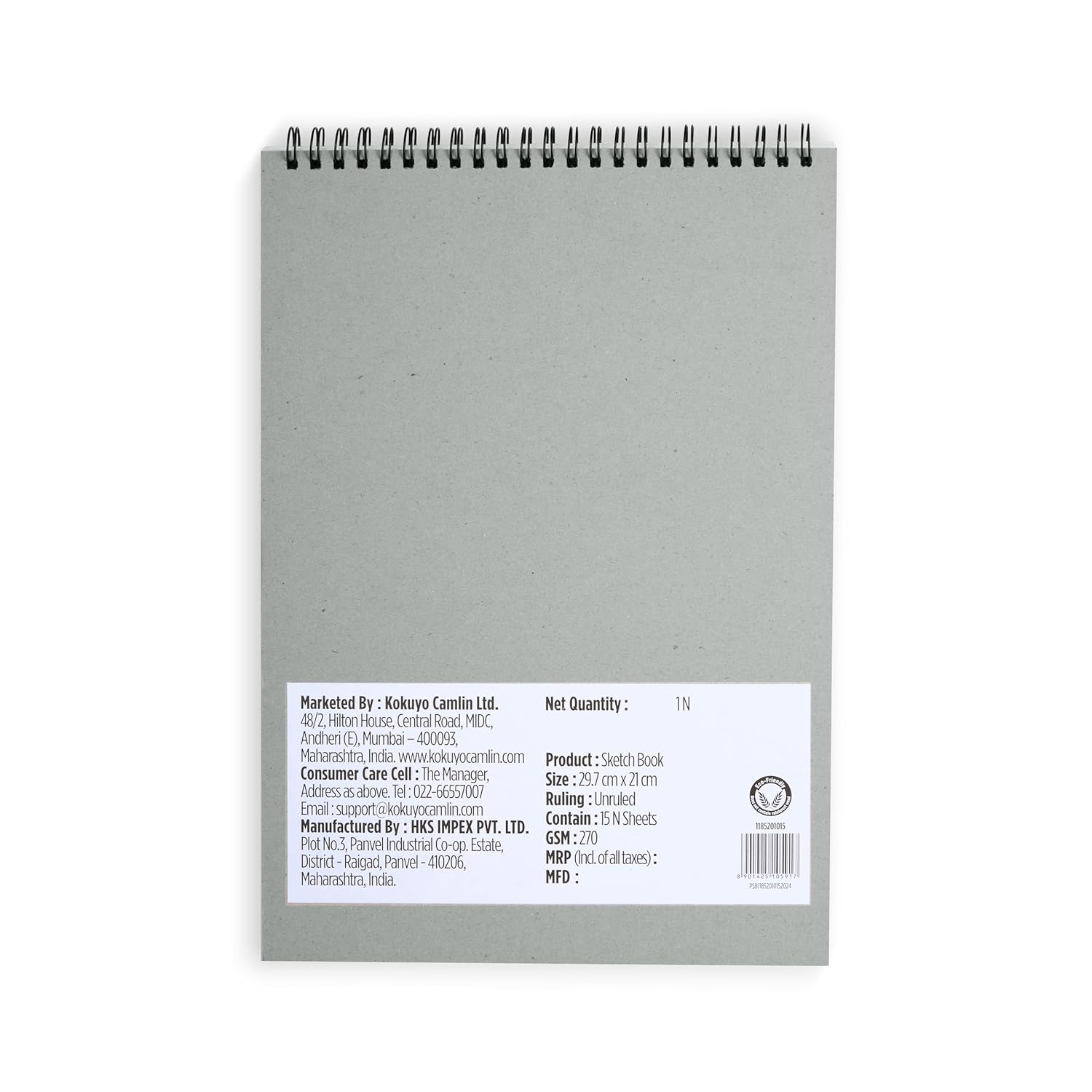 Camel Premium A5 Sketch Book 270 GSM, 15 Sheets