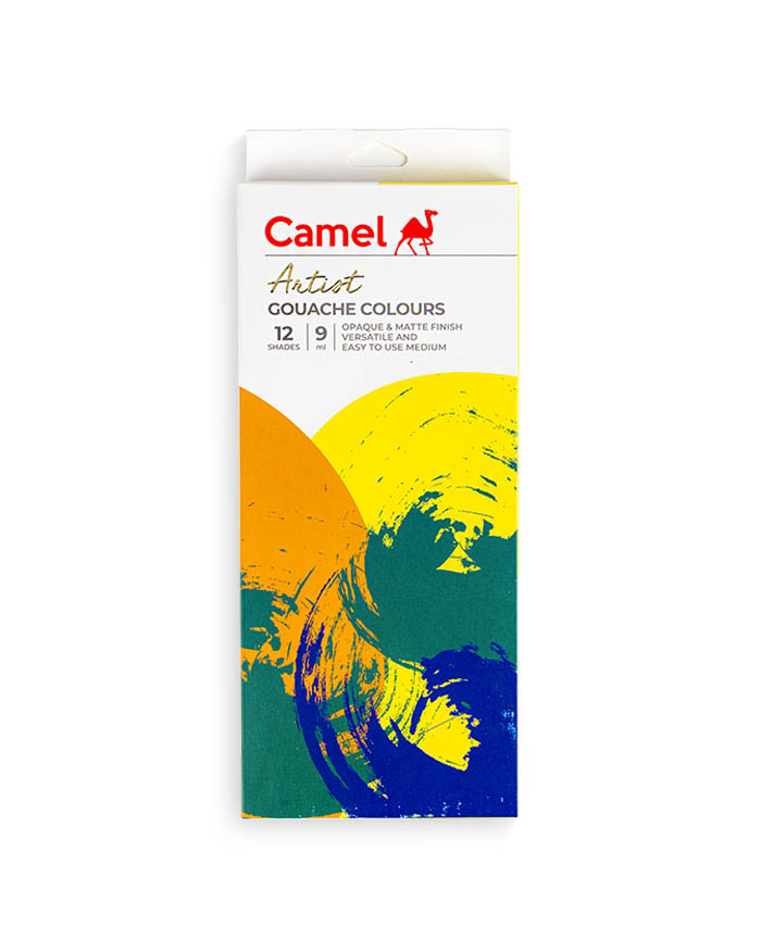 Camel Artist Gouache Colours Sets 12 Shades 9ml