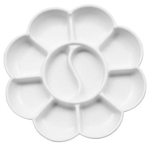 Khyati Colour Mixing Plate Flower Big - Diameter 18cm - A045