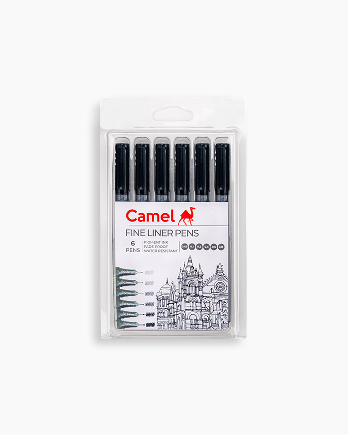 Camel Fine Liner Pens 6 Set