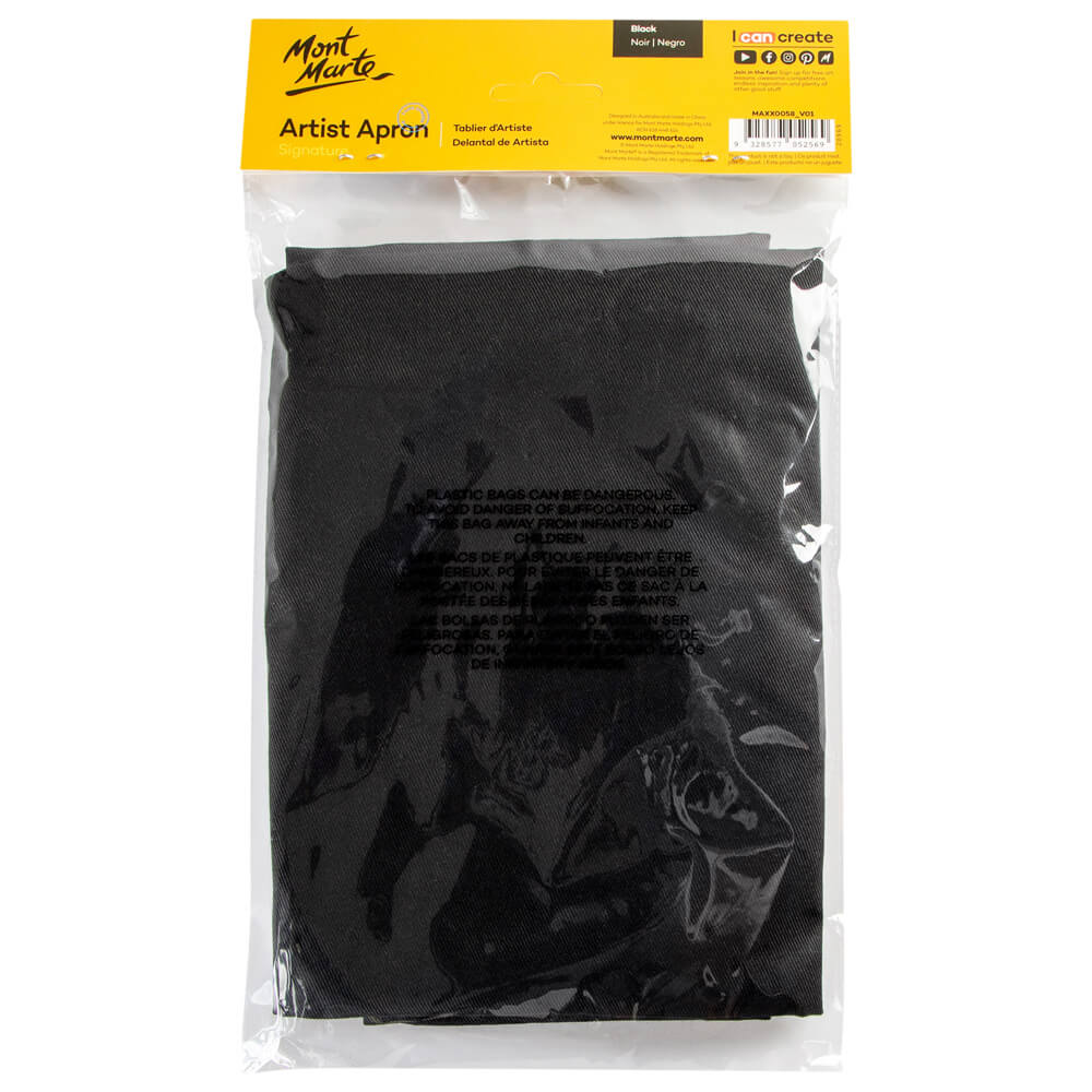 Mont Marte Artist Apron Adult - Black