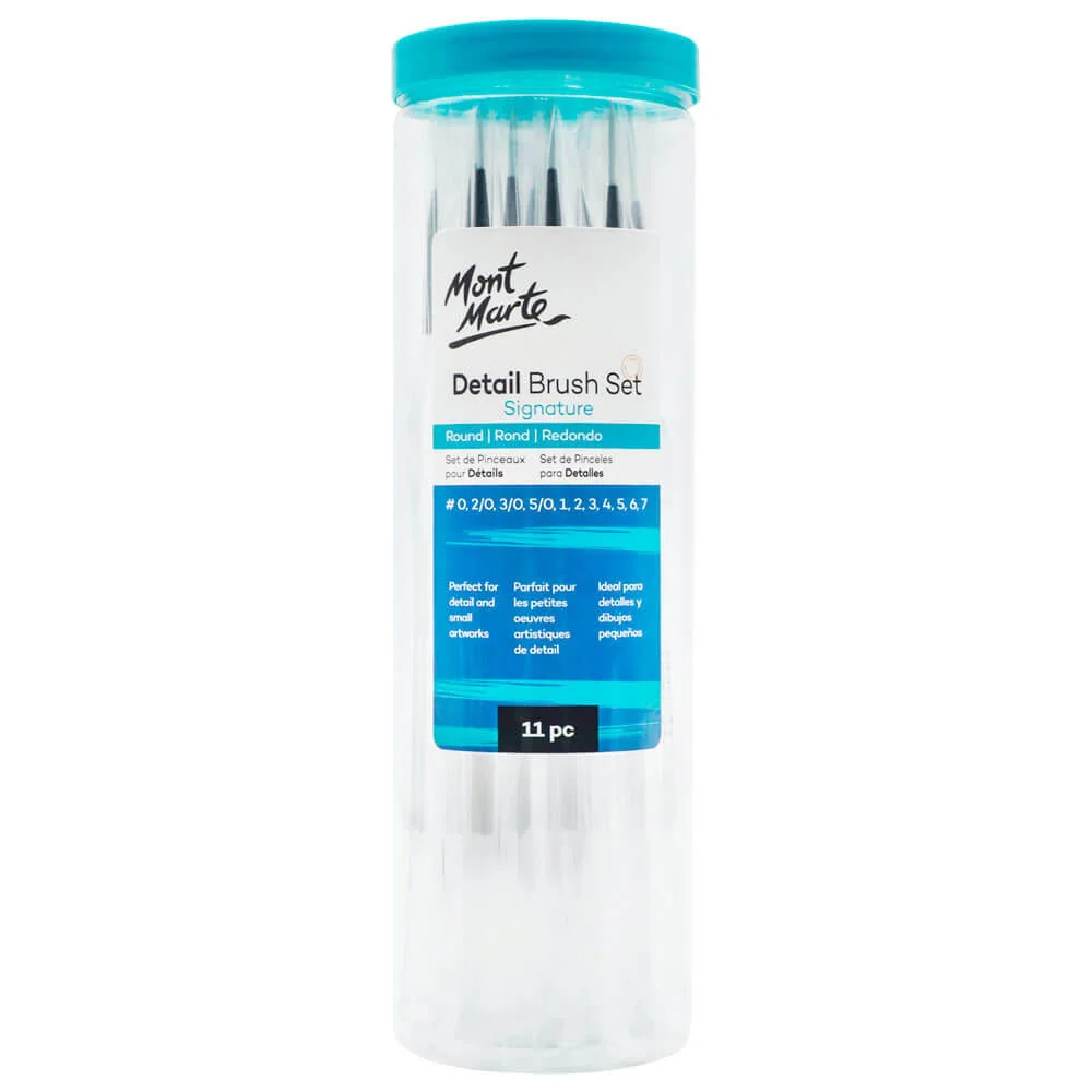 Mont Marte Signature Detail Brush Set of 11 BMHS0056