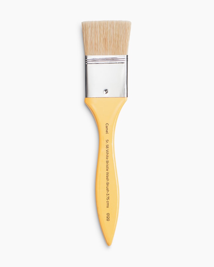 Camel White Bristle Wash Brushes Individual brush 3.75 cm, Series 58