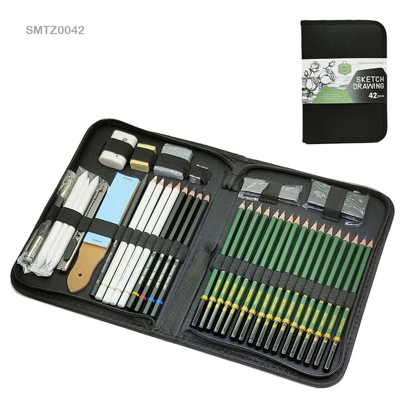Keep Smiling Sketch Drawing Set Of 42pcs