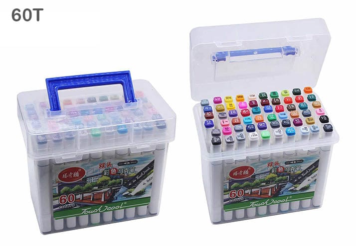 Touch Cool Marker Set 60 Colour Box (60T)